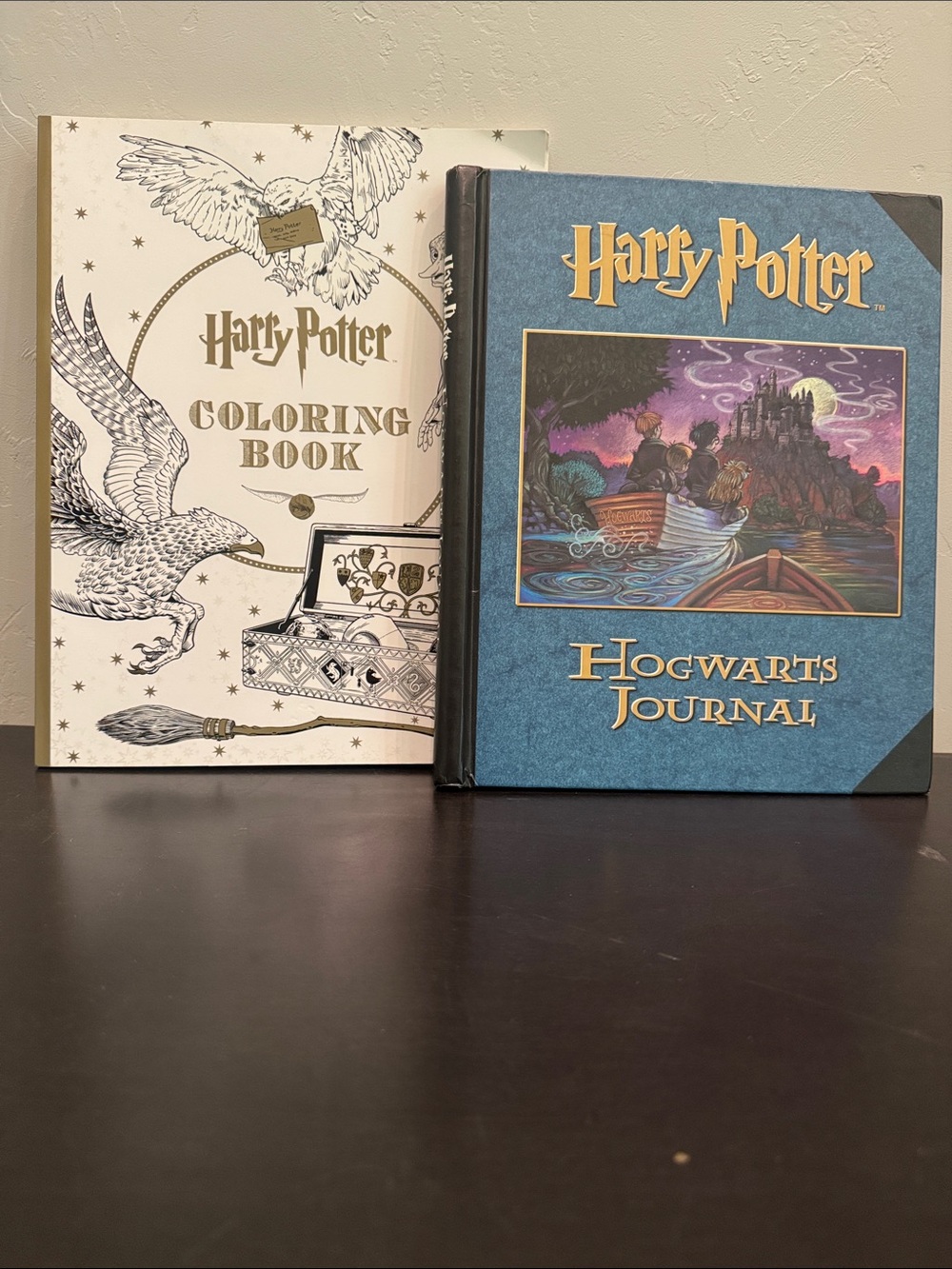 Warner Bros. Harry Potter Blue Hogwarts Journal with Cream Coloring Book